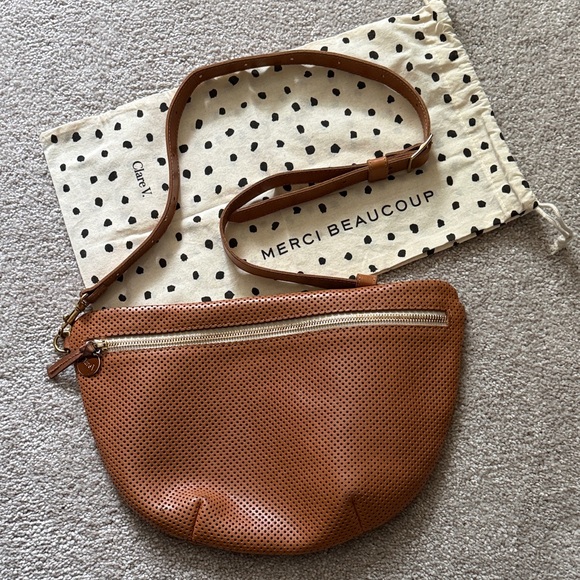 Clare V. Handbags - Clare V. Grande Fanny
Color is Cuoio Perf